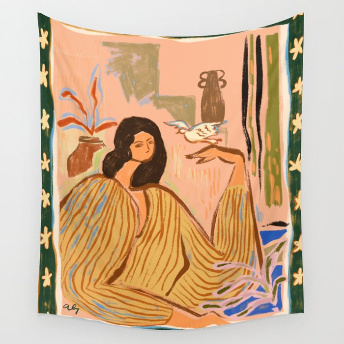 Hello Birdy Wall Tapestry Gallery Image 4