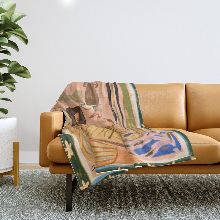 Hello Birdy Throw Blanket Gallery Image 1