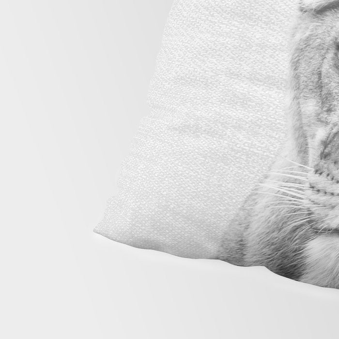 Lioness - Black & White Pillow Sham Gallery Image 4