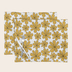 Retro Daisy Pattern II Yellow Placemat Gallery Image 1