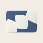 Minimal Shapes blue Bath Mat Gallery Image 1