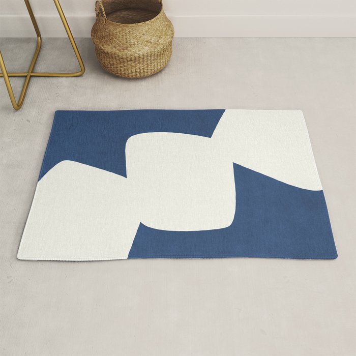 Minimal Shapes blue Rug Gallery Image 1