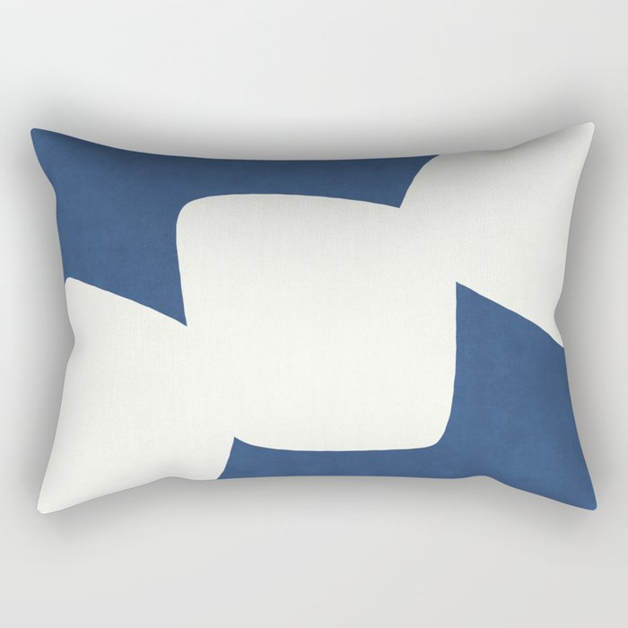 Minimal Shapes blue Rectangular Pillow Gallery Image 2