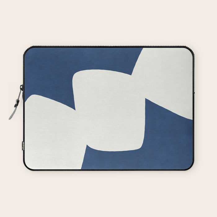 Minimal Shapes blue Laptop Sleeve Gallery Image 1