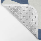 Minimal Shapes blue Bath Mat Gallery Image 2