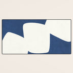 Minimal Shapes blue Desk Mat Gallery Image 3