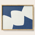 Minimal Shapes blue Serving Tray Gallery Image 1
