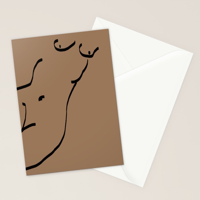 Nude Sketch Stationery Card Gallery Image 2
