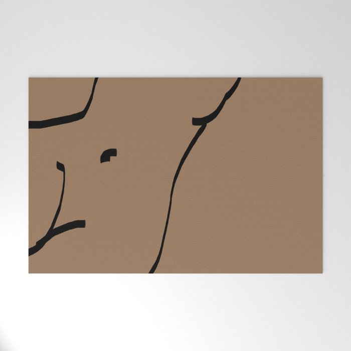 Nude Sketch Welcome Mat Gallery Image 1
