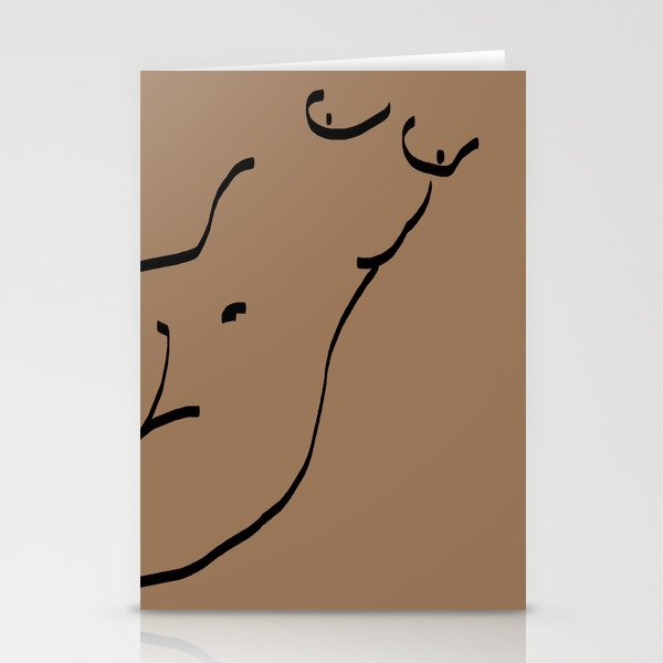 Nude Sketch Stationery Card Gallery Image 1