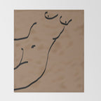 Nude Sketch Throw Blanket Gallery Image 2