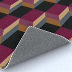 Cuboid Mid Century Abstract Shapes Pattern IV Rug Gallery Image 4