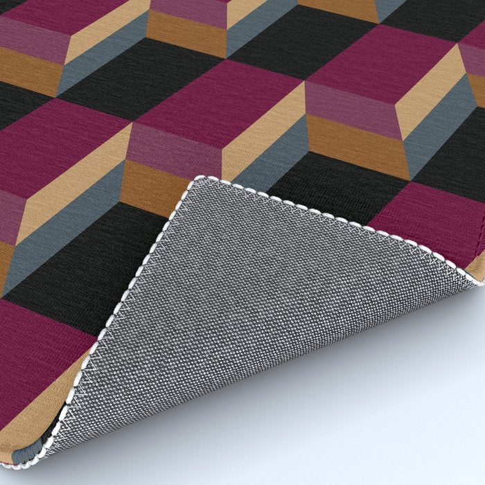 Cuboid Mid Century Abstract Shapes Pattern IV Rug Gallery Image 4