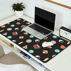 Retro cartoon sticker doodle pattern Desk Mat Gallery Image 2
