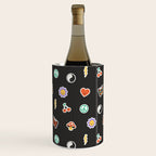 Retro cartoon sticker doodle pattern Wine Chiller Gallery Image 1