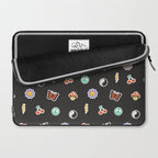 Retro cartoon sticker doodle pattern Laptop Sleeve Gallery Image 2