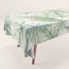 Green Tropical Leaves Tablecloth Gallery Image 1