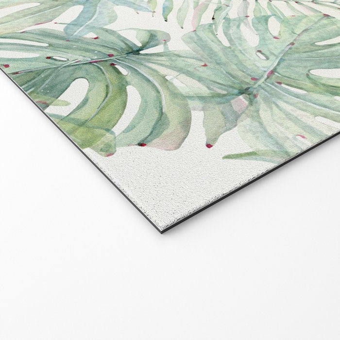 Green Tropical Leaves Welcome Mat Gallery Image 2
