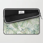 Green Tropical Leaves Laptop Sleeve Gallery Image 2