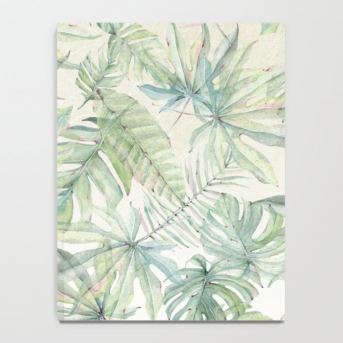 Green Tropical Leaves Notebook Gallery Image 4