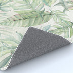 Green Tropical Leaves Rug Gallery Image 4