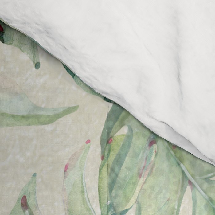 Green Tropical Leaves Comforter Gallery Image 4