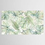 Green Tropical Leaves Tablecloth Gallery Image 2