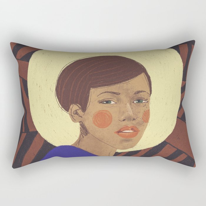 Her halo Rectangular Pillow Gallery Image 1