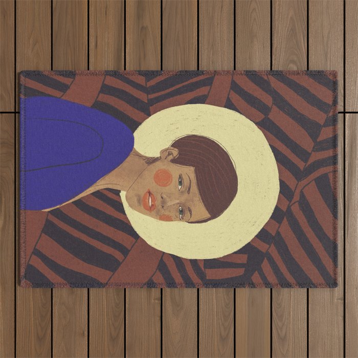 Her halo Outdoor Rug Gallery Image 1