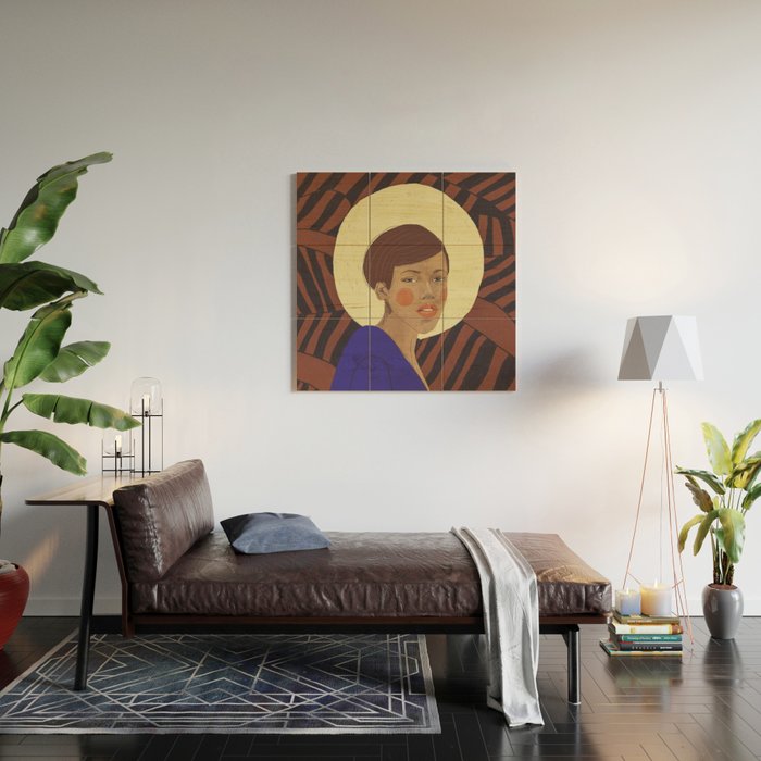 Her halo Wood Wall Art Gallery Image 2