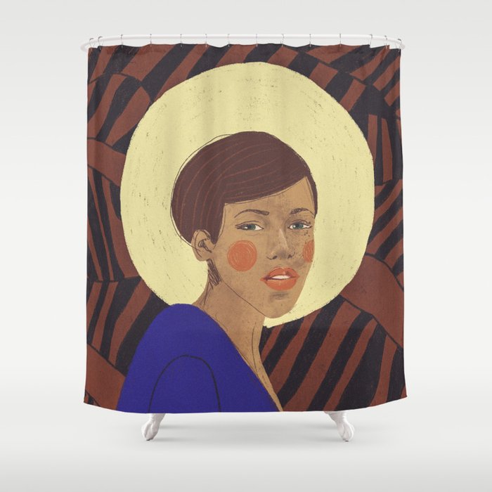 Her halo Shower Curtain Gallery Image 1
