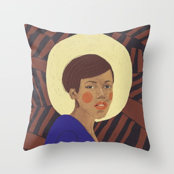 Her halo Throw Pillow Gallery Image 6