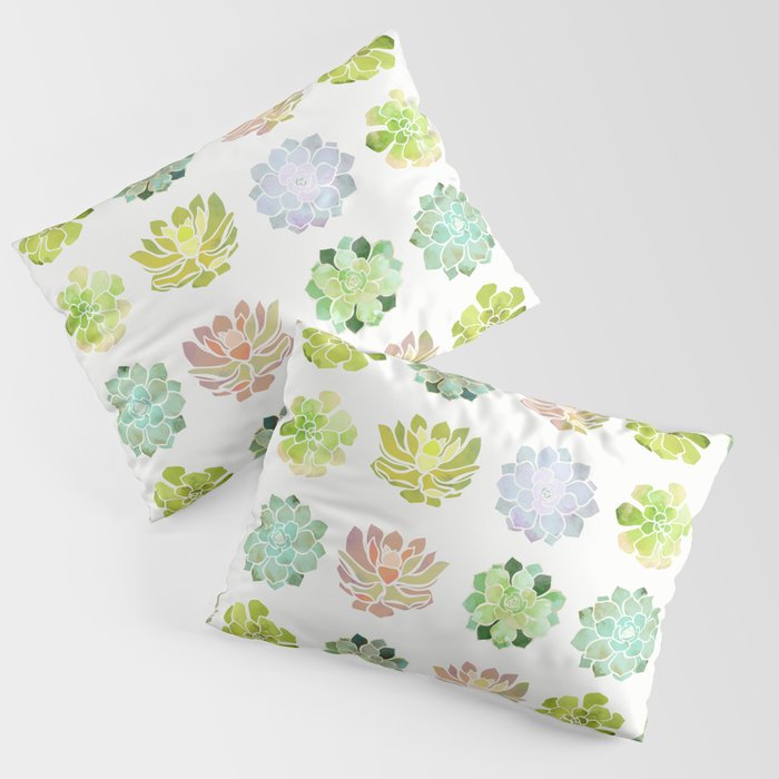 Spring Succulents Pillow Sham Gallery Image 3