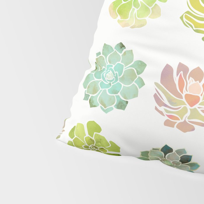 Spring Succulents Pillow Sham Gallery Image 4