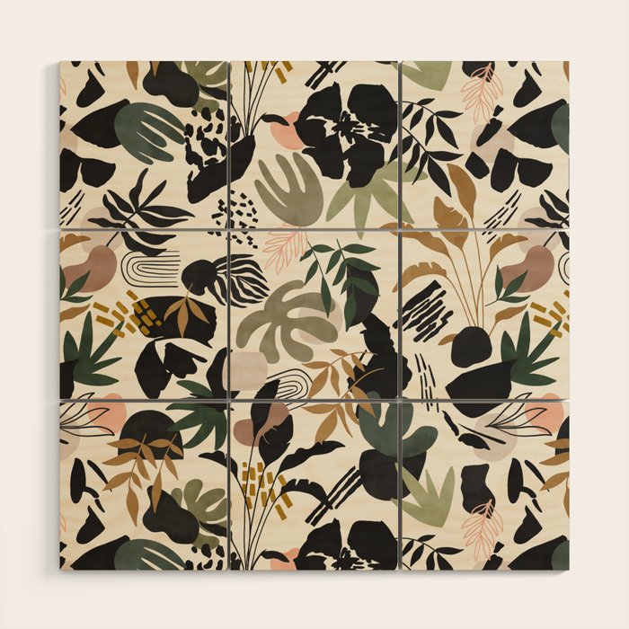 Modern simple jungle 52 Wood Wall Art Gallery Image 1