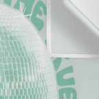 Happiness Is The True Measure of Success in Mint Wall Tapestry Gallery Image 3