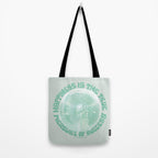 Happiness Is The True Measure of Success in Mint Tote Bag Gallery Image 2