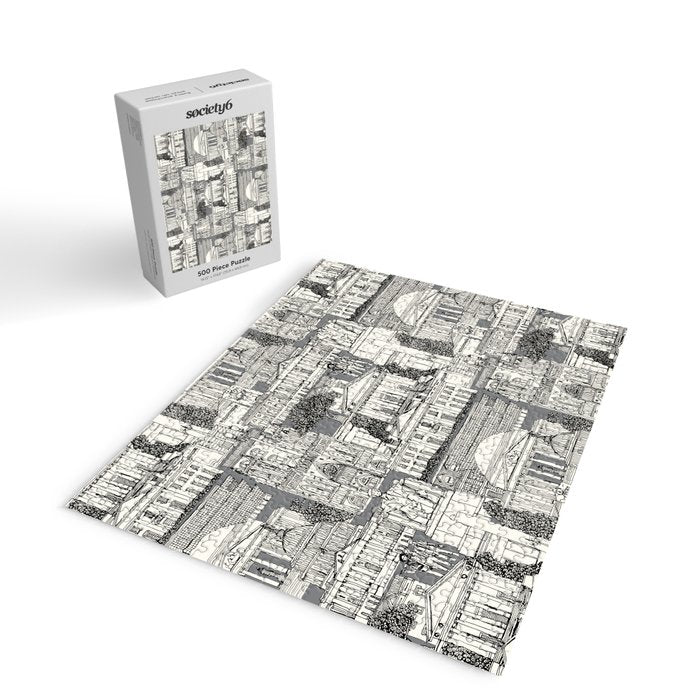Washington DC toile gray Jigsaw Puzzle Gallery Image 2