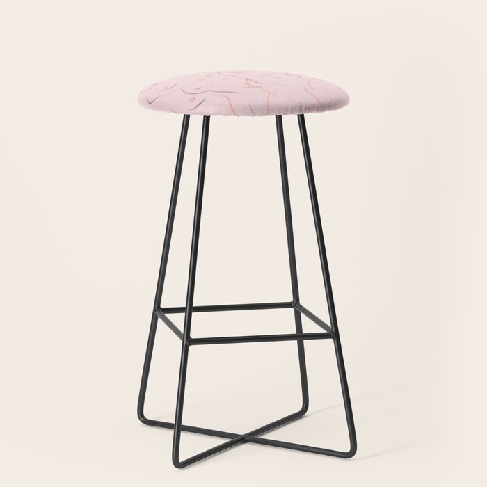 Breasts in Millennial Pink Stool Gallery Image 1