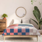 Checkerboard Checkered Checked Check Chessboard Pattern in Polychrome Multicolor Colors Comforter Gallery Image 3