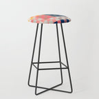 Checkerboard Checkered Checked Check Chessboard Pattern in Polychrome Multicolor Colors Stool Gallery Image 1