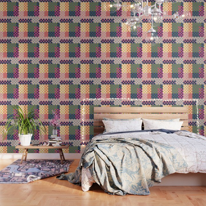 Checkerboard Checkered Checked Check Chessboard Pattern in Polychrome Multicolor Colors Wallpaper Gallery Image 3