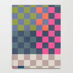 Checkerboard Checkered Checked Check Chessboard Pattern in Polychrome Multicolor Colors Notebook Gallery Image 4