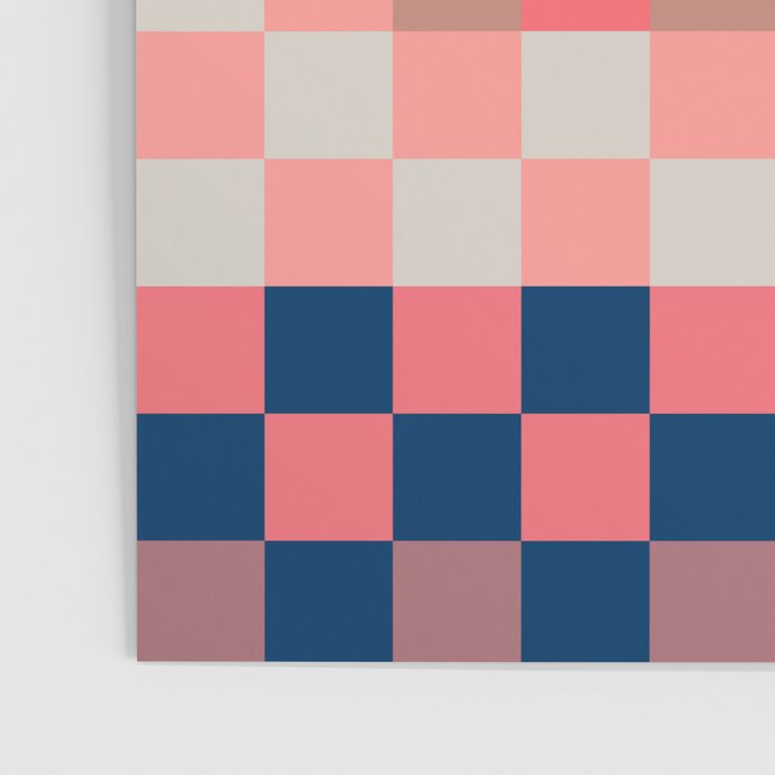 Checkerboard Checkered Checked Check Chessboard Pattern in Polychrome Multicolor Colors Poster Gallery Image 3