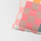 Checkerboard Checkered Checked Check Chessboard Pattern in Polychrome Multicolor Colors Pillow Sham Gallery Image 4