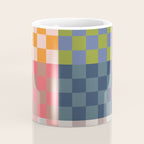 Checkerboard Checkered Checked Check Chessboard Pattern in Polychrome Multicolor Colors Coffee Mug Gallery Image 4