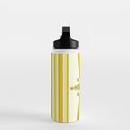 positive rainbow flowers // retro art by surfy birdy Water Bottle Gallery Image 3