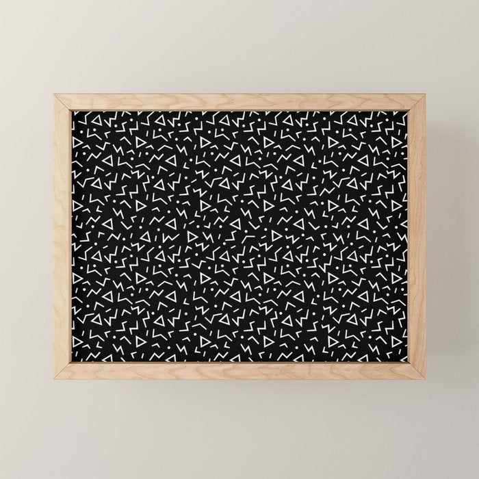 Memphis Pattern 11 - 80s Retro Mini Art Print Gallery Image 1