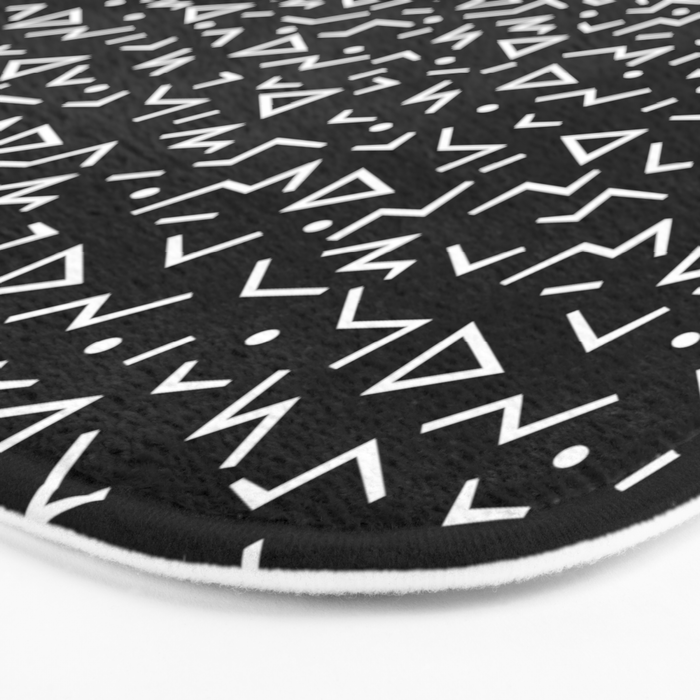 Memphis Pattern 11 - 80s Retro Bath Mat Gallery Image 3