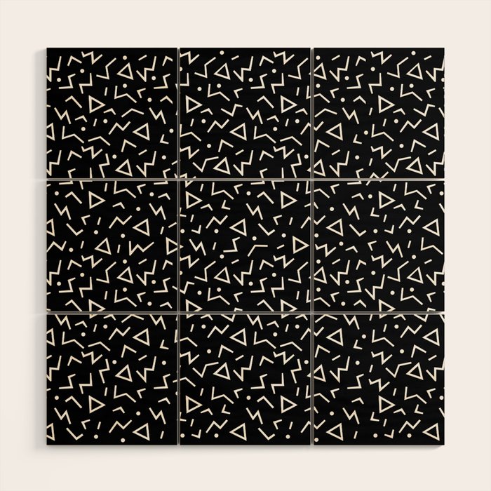 Memphis Pattern 11 - 80s Retro Wood Wall Art Gallery Image 1